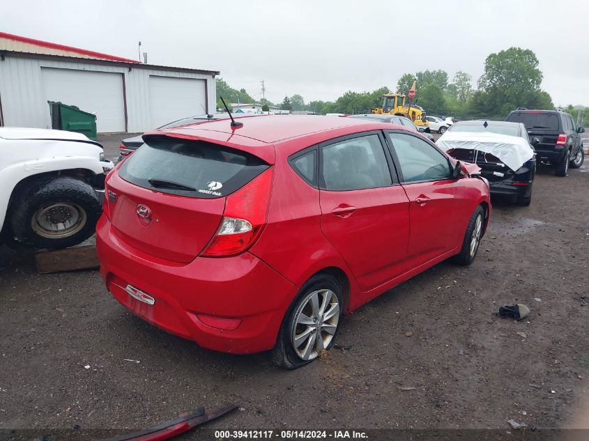 2013 Hyundai Accent Se VIN: KMHCU5AE7DU136158 Lot: 39412117