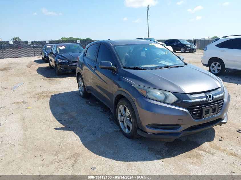 2016 Honda Hr-V Lx VIN: 3CZRU5H32GM754025 Lot: 39412150