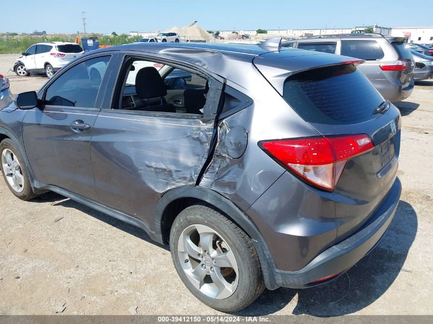 2016 Honda Hr-V Lx VIN: 3CZRU5H32GM754025 Lot: 39412150