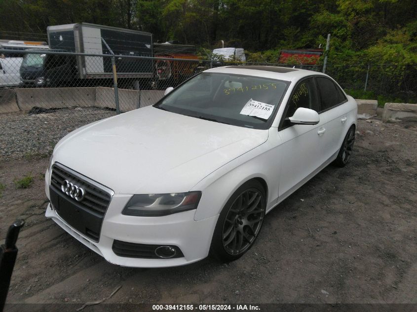 2009 Audi A4 2.0T Premium VIN: WAULF78K19N038358 Lot: 39412155