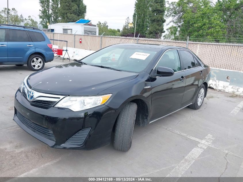 2012 Toyota Camry Hybrid Le VIN: 4T1BD1FK7CU028155 Lot: 39412169