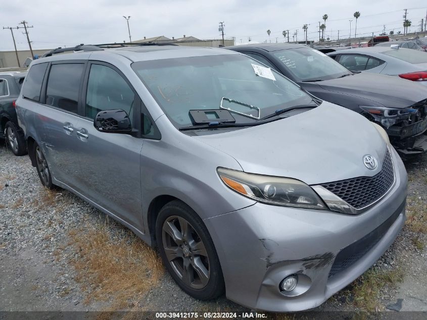 2017 Toyota Sienna Se 8 Passenger VIN: 5TDXZ3DC1HS862906 Lot: 39412175