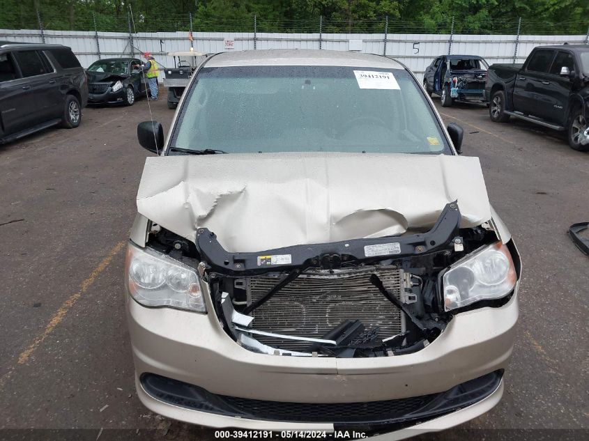 2013 Dodge Grand Caravan Se VIN: 2C4RDGBG9DR600459 Lot: 39412191