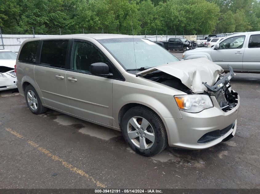 2013 Dodge Grand Caravan Se VIN: 2C4RDGBG9DR600459 Lot: 39412191