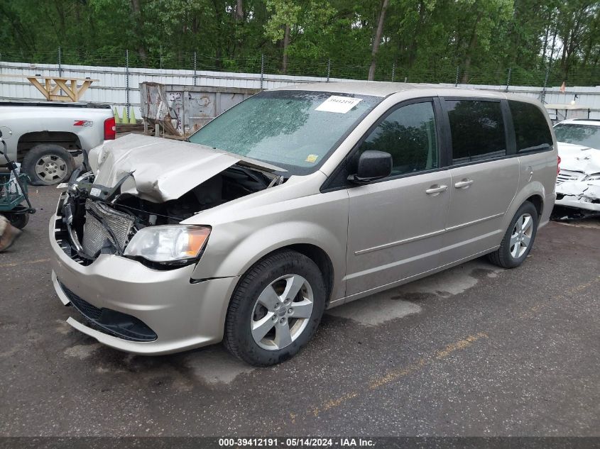 2013 Dodge Grand Caravan Se VIN: 2C4RDGBG9DR600459 Lot: 39412191