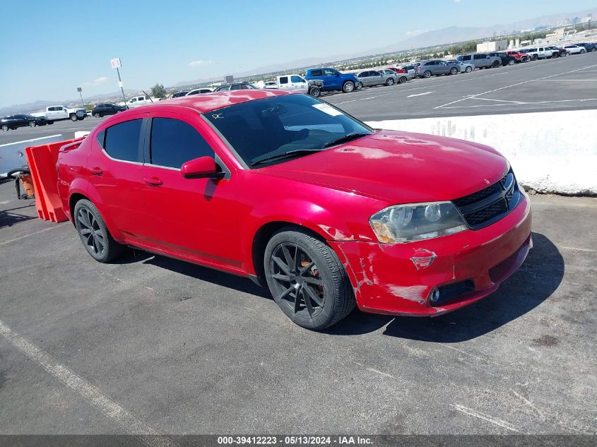 2013 Dodge Avenger Sxt VIN: 1C3CDZCBXDN627157 Lot: 39412223