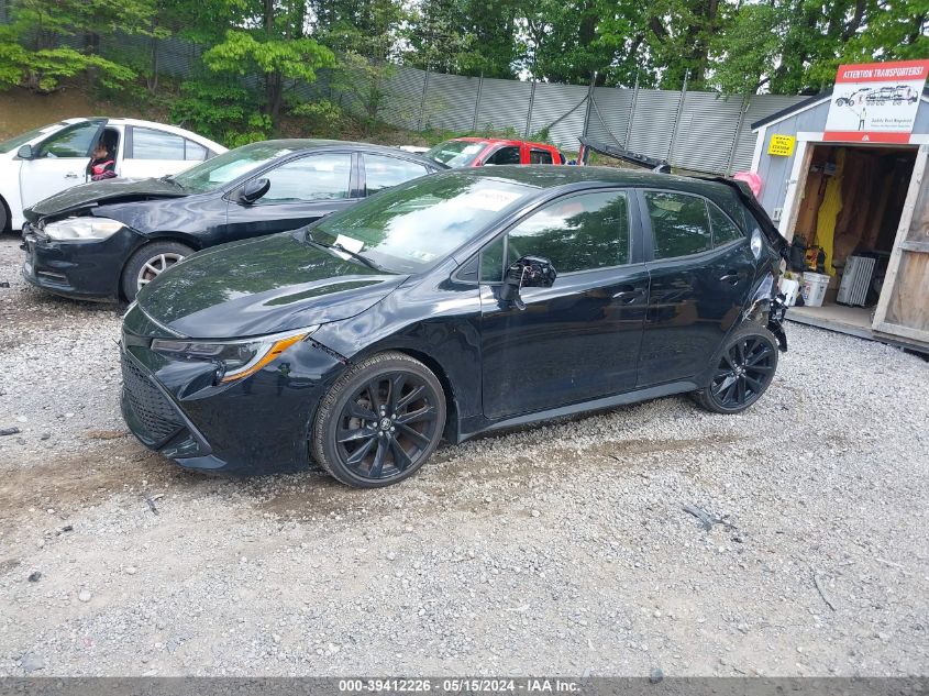 2022 Toyota Corolla Se Nightshade Edition VIN: JTND4MBE1N3180225 Lot: 39412226