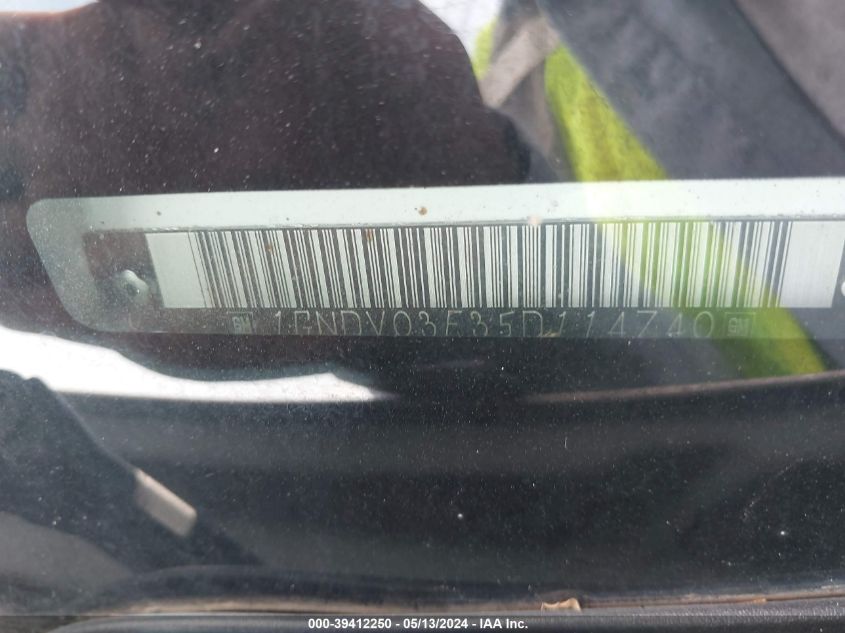 2005 Chevrolet Venture VIN: 1GNDV03E35D114740 Lot: 39412250