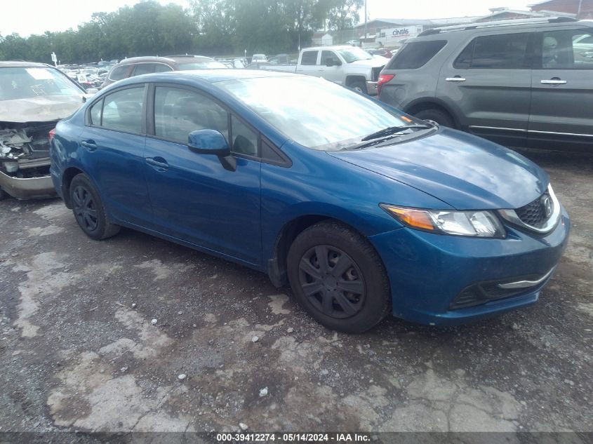 2013 Honda Civic Lx VIN: 19XFB2F56DE099133 Lot: 39412274