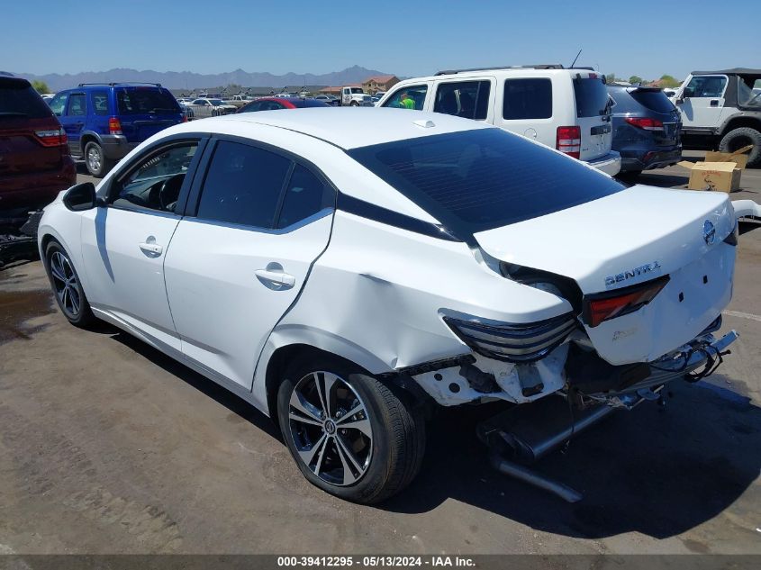 2022 Nissan Sentra Sv Xtronic Cvt VIN: 3N1AB8CVXNY315117 Lot: 39412295