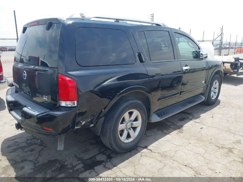 2009 Nissan Armada Se VIN: 5N1BA08D69N606069 Lot: 39412303