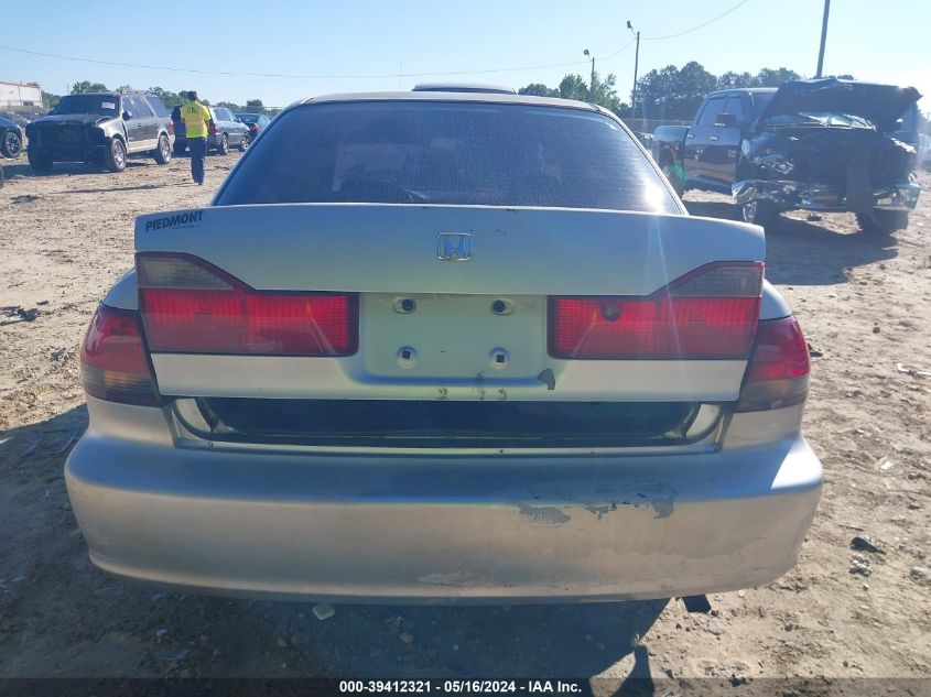 2002 Honda Accord 2.3 Ex/2.3 Se VIN: 1HGCG66852A021160 Lot: 39412321