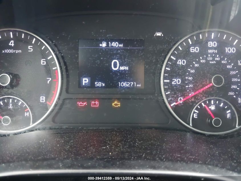 2019 Kia Optima Lx VIN: 5XXGT4L31KG281231 Lot: 39412359