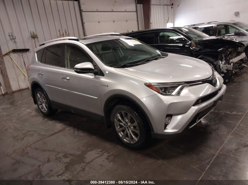 2016 Toyota Rav4 Hybrid Limited VIN: JTMDJREVXGD045201 Lot: 39412380