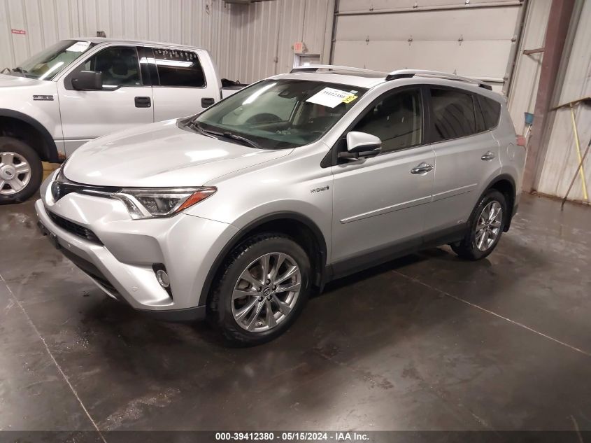 2016 Toyota Rav4 Hybrid Limited VIN: JTMDJREVXGD045201 Lot: 39412380