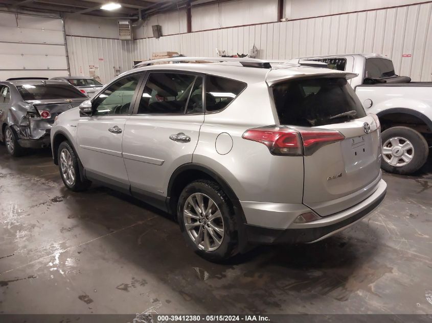 2016 Toyota Rav4 Hybrid Limited VIN: JTMDJREVXGD045201 Lot: 39412380