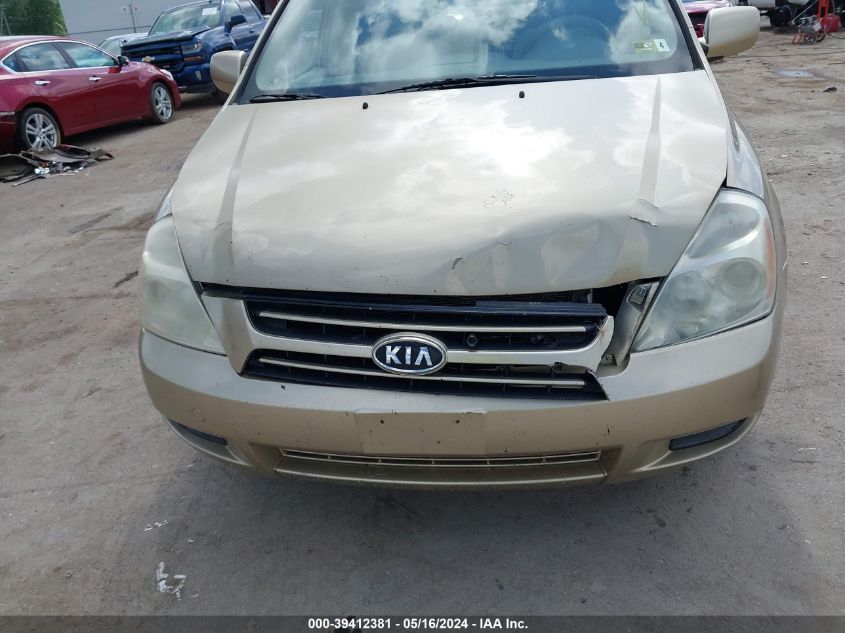 2007 Kia Sedona Lx VIN: KNDMB233976172516 Lot: 39412381