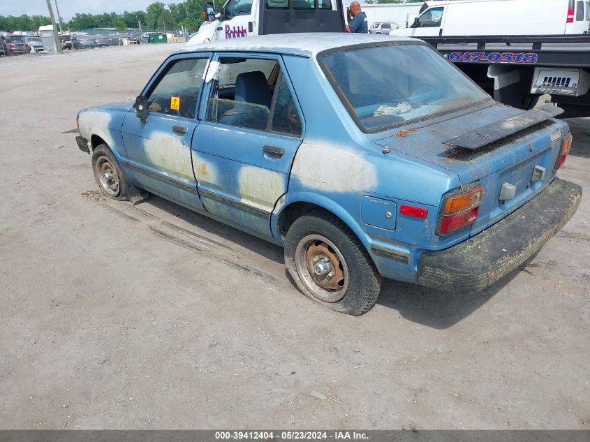 1982 Toyota Tercel Deluxe VIN: JT2AL21E1C4424553 Lot: 39412404