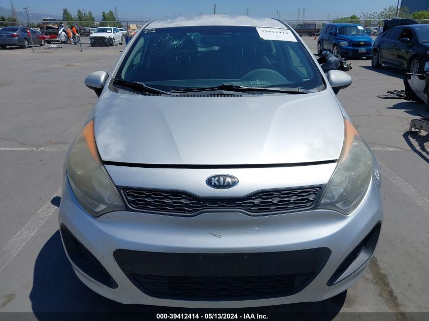 2014 Kia Rio Lx VIN: KNADM5A33E6350252 Lot: 39412414