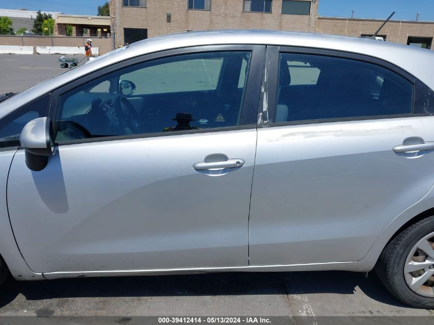 2014 Kia Rio Lx VIN: KNADM5A33E6350252 Lot: 39412414