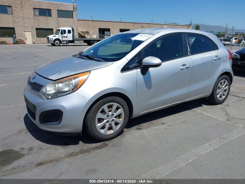 2014 Kia Rio Lx VIN: KNADM5A33E6350252 Lot: 39412414