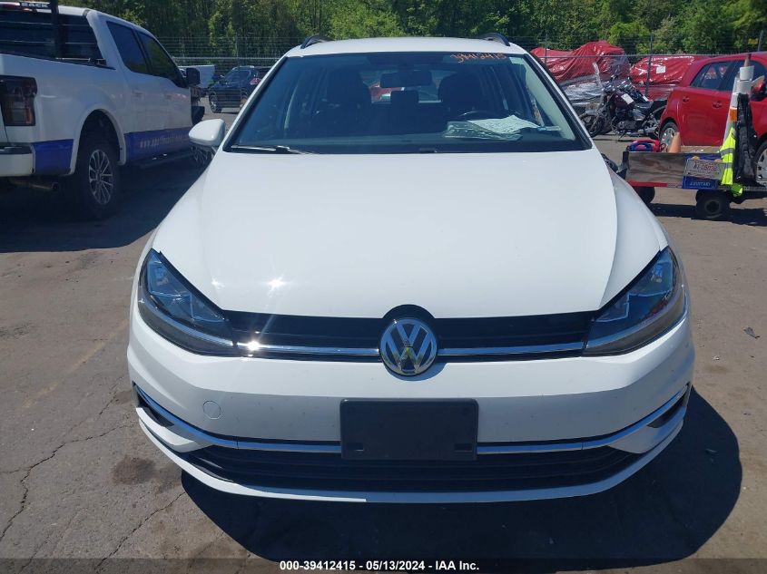 2019 Volkswagen Golf Sportwagen 1.8T S VIN: 3VW117AU7KM505204 Lot: 39412415