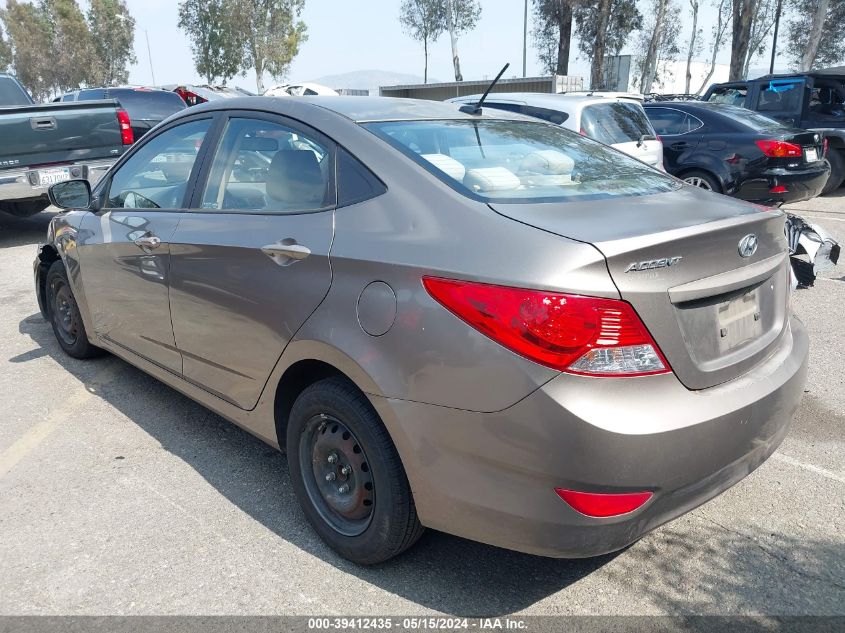 2013 Hyundai Accent Gls VIN: KMHCT4AE7DU385377 Lot: 39412435