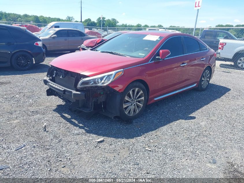 2016 Hyundai Sonata Sport VIN: 5NPE34AF7GH435201 Lot: 39412451