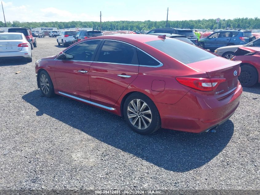 2016 Hyundai Sonata Sport VIN: 5NPE34AF7GH435201 Lot: 39412451