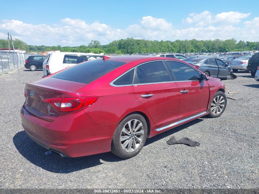 2016 Hyundai Sonata Sport VIN: 5NPE34AF7GH435201 Lot: 39412451