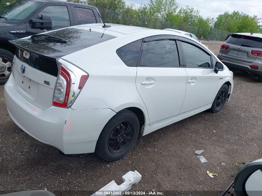 2012 Toyota Prius VIN: JTDKN3DU0C0334106 Lot: 39412452