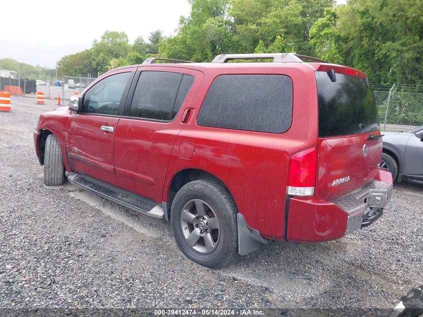 2005 Nissan Armada Se/Le VIN: 5N1AA08A15N701554 Lot: 39412474
