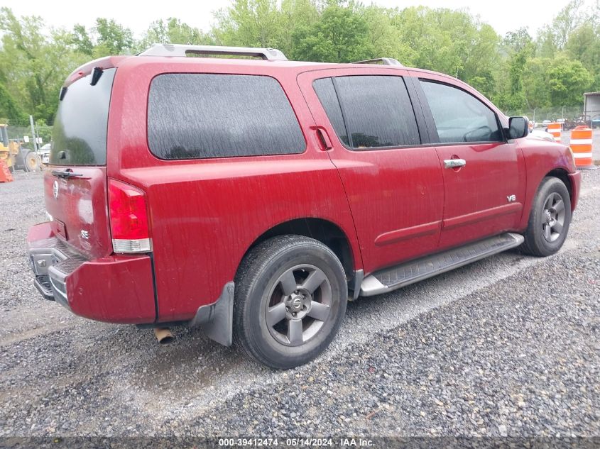 2005 Nissan Armada Se VIN: 5N1AA08A15N701554 Lot: 39412474