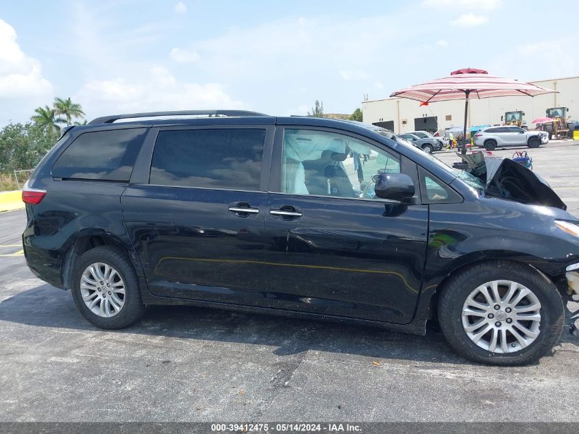 2015 Toyota Sienna Xle 8 Passenger VIN: 5TDYK3DC2FS535758 Lot: 39412475