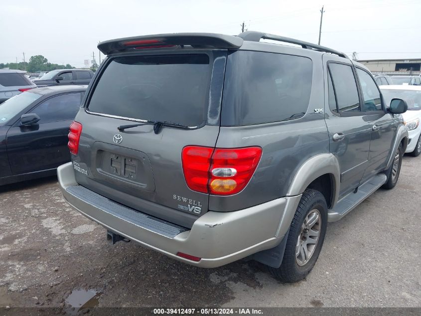 2004 Toyota Sequoia Sr5 V8 VIN: 5TDZT34A34S233022 Lot: 39412497