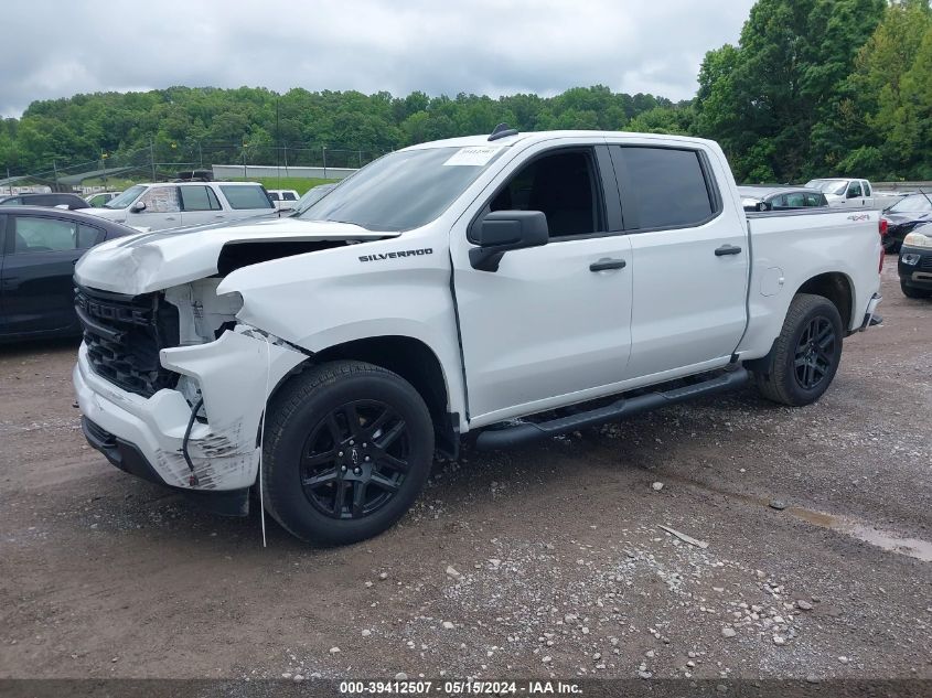 2023 Chevrolet Silverado 1500 4Wd Short Bed Custom VIN: 1GCPDBEK3PZ188558 Lot: 39412507