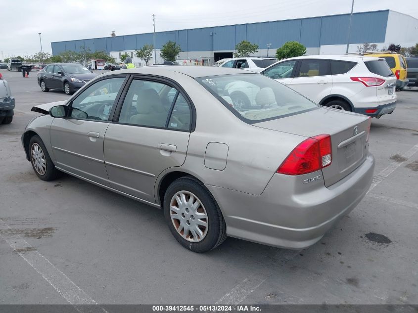 2004 Honda Civic Lx VIN: 2HGES16594H576097 Lot: 39412545