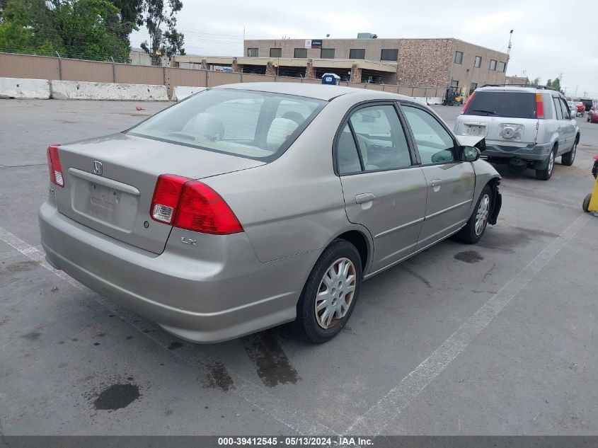 2004 Honda Civic Lx VIN: 2HGES16594H576097 Lot: 39412545