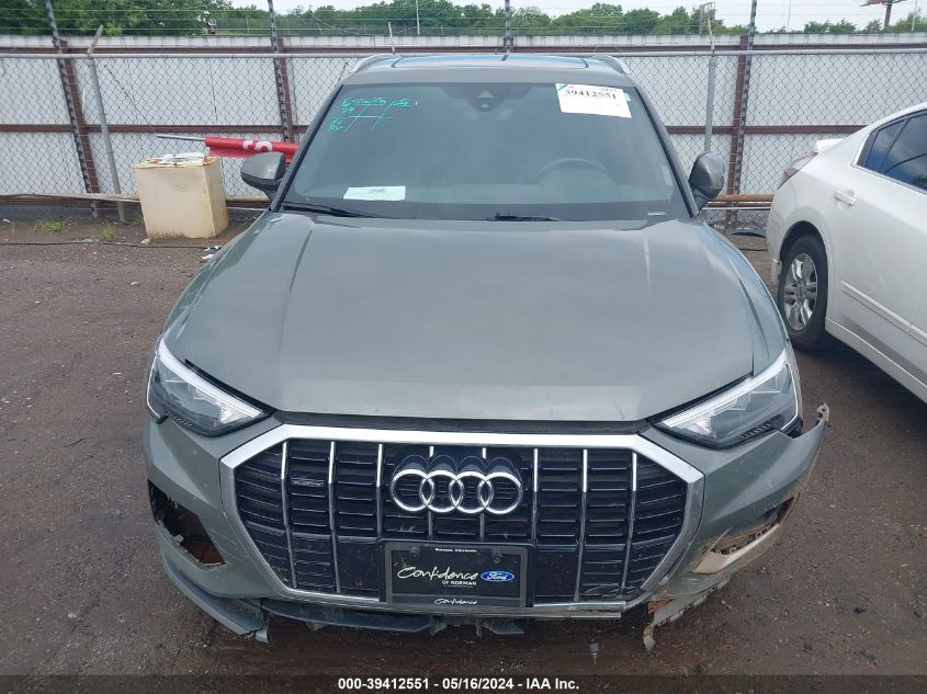 2020 Audi Q3 Premium 45 Tfsi Quattro Tiptronic VIN: WA1AECF35L1059353 Lot: 39412551