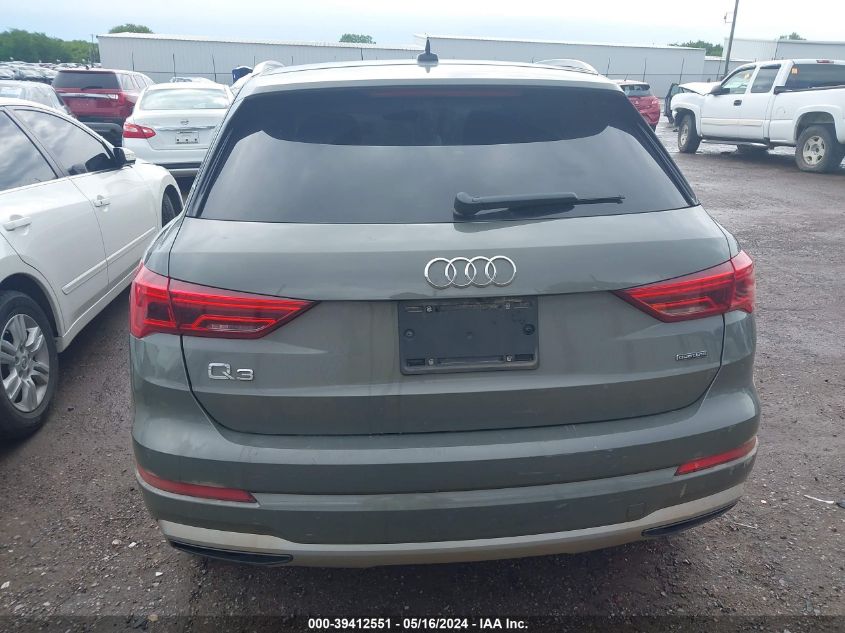 2020 Audi Q3 Premium 45 Tfsi Quattro Tiptronic VIN: WA1AECF35L1059353 Lot: 39412551