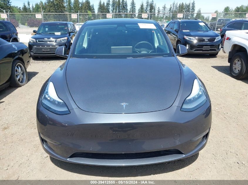 2020 Tesla Model Y Long Range Dual Motor All-Wheel Drive/Performance Dual Motor All-Wheel Drive VIN: 5YJYGDEF9LF037234 Lot: 39412555