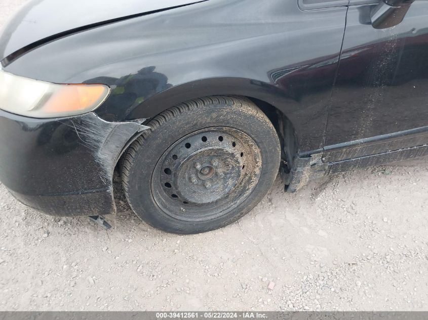 2008 Honda Civic Lx VIN: 2HGFA16578H326029 Lot: 39412561