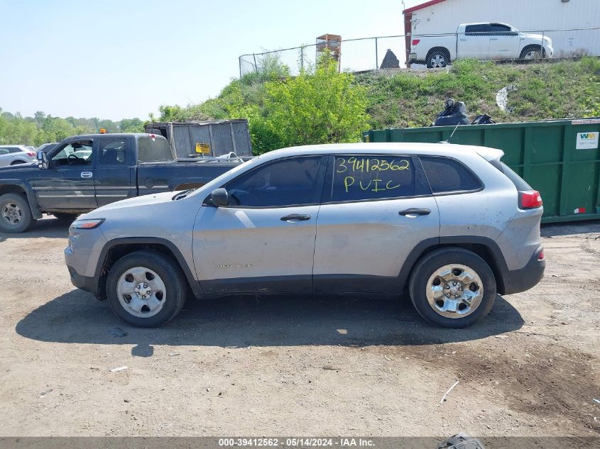 2014 Jeep Cherokee Sport VIN: 1C4PJMABXEW178649 Lot: 39412562