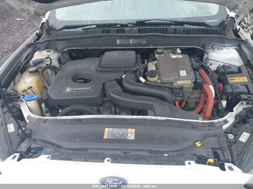 2013 Ford Fusion Hybrid Se VIN: 3FA6P0LUXDR298461 Lot: 39412566