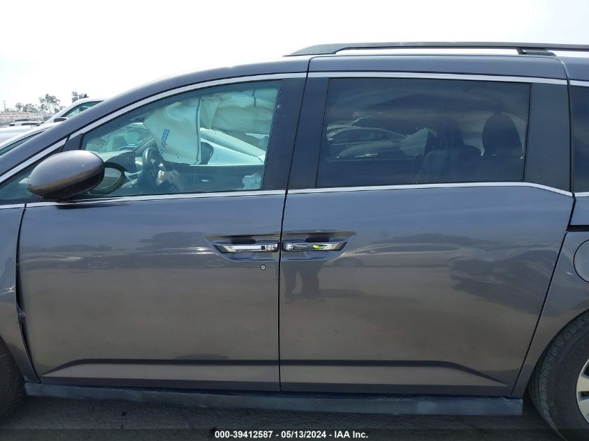 2015 Honda Odyssey Ex-L VIN: 5FNRL5H65FB122688 Lot: 39412587