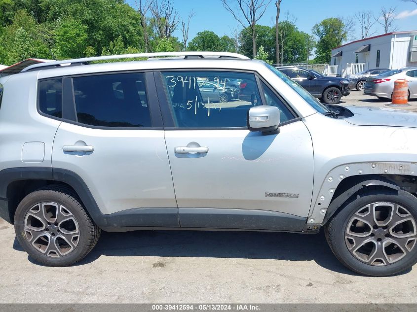 2015 Jeep Renegade Limited VIN: ZACCJBDT0FPC01118 Lot: 39412594