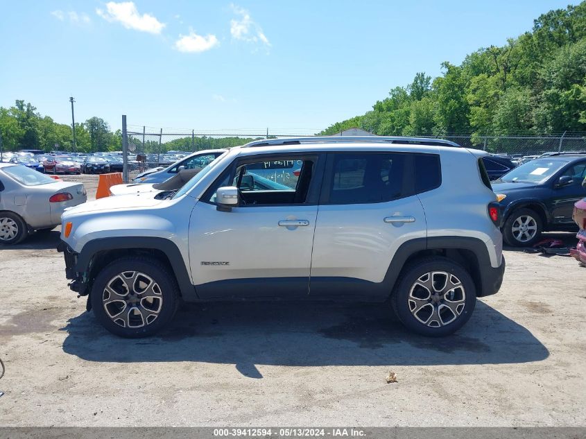 2015 Jeep Renegade Limited VIN: ZACCJBDT0FPC01118 Lot: 39412594