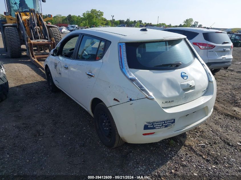 2013 Nissan Leaf S/Sv/Sl VIN: 1N4AZ0CP5DC410712 Lot: 39412609