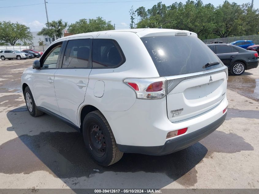 2014 Mitsubishi Outlander Es VIN: JA4AD2A39EZ010553 Lot: 39412617