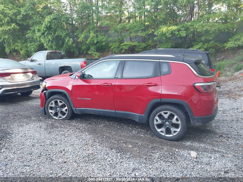 2018 Jeep Compass Limited 4X4 VIN: 3C4NJDCB2JT396153 Lot: 39412621